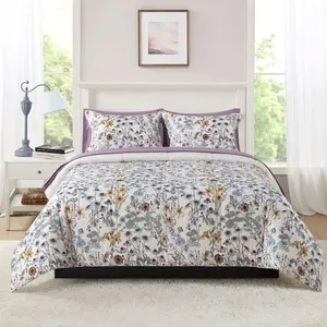 Mainstays All in One Reversible Comforter and Sheet Set- 7 Piece
