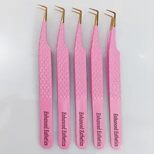 Angel Number Volume Tweezers Duo - 90-Degree Angle & Boot Tweezers for Lash Extensions