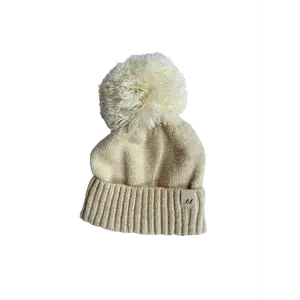 Luna + Luca Pom Beanie - French Cream