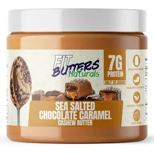 Fit Butters Naturals Sea Salted Chocolate Caramel Cashew Butter
