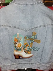 Custom Cropped Denim Jacket - Modern Fit, Denim Material, Customizable, Versatile for Casual & Stylish Occasions