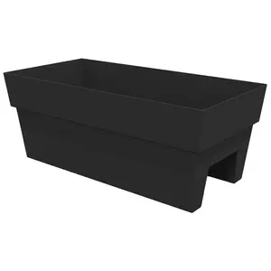 Bloem Finley Deck Rail Rectangle Planter: 24"