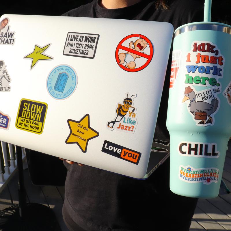 100-200 PCS Funny Prank Meme Sticker Pack – Hilarious, Waterproof Vinyl Decals for Laptops, Water Bottles, Hard Hats, and More