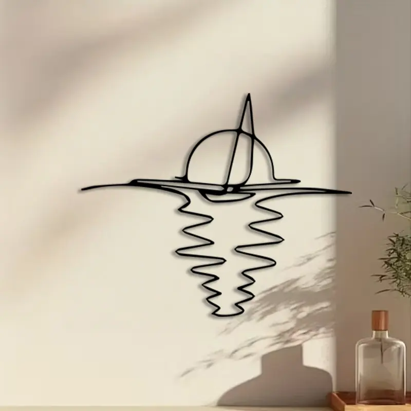 1pc Ocean Trio Metal Wall Art, Ocean Trio Statue Mural, Perfect for Nautical Room Wall, Christmas Decor, Ideal Gift for Divers, Handcrafted Metal
