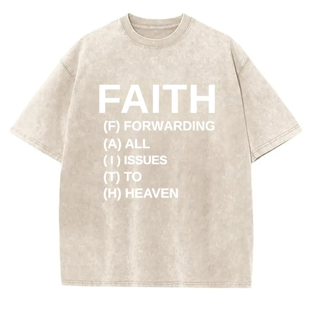 Washed T-shirt-Apricot