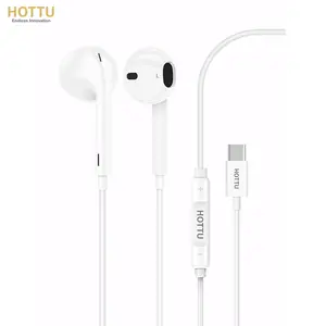 【HOTTU】HF12 Hi-Fi Stereo Mic 3.5mm Wired Headphones In-Ear Audiophile Headphones Earphone Trendy Design Comfortable Fit Stylish Audio Accessory for Daily Use, Perfect Gift Idea for Music Lovers & Tech Enthusiasts