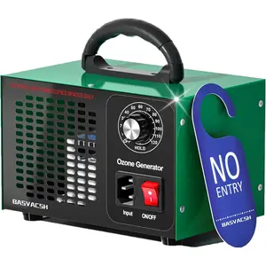 Ozone Generator 45000mg/h O3 Ozone Machine Air Ionizer Odor Eliminator Deodorizer for Home Industrial Car Pet Room Removes Strong Odor Covers 2500 sq ft