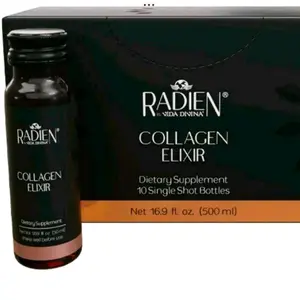 Vida Divina Radien Collagen Elixir 5000 mg Marine - Premium Quality Supplement for Health and Wellness - 10 Single Shot Bottles - Healthcare, Fitness