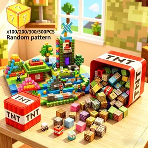 Magnetic Building Blocks 100/200/300/500 PCS, Creative Building Blocks, STEM Magnetic Blocks for Kids Ages 3-8, 3D Magnetic Tiles Set with Storage Box, Preschool Sensory Construction Stacking Toy for Boys & Girls, Christmas Birthday Gifts