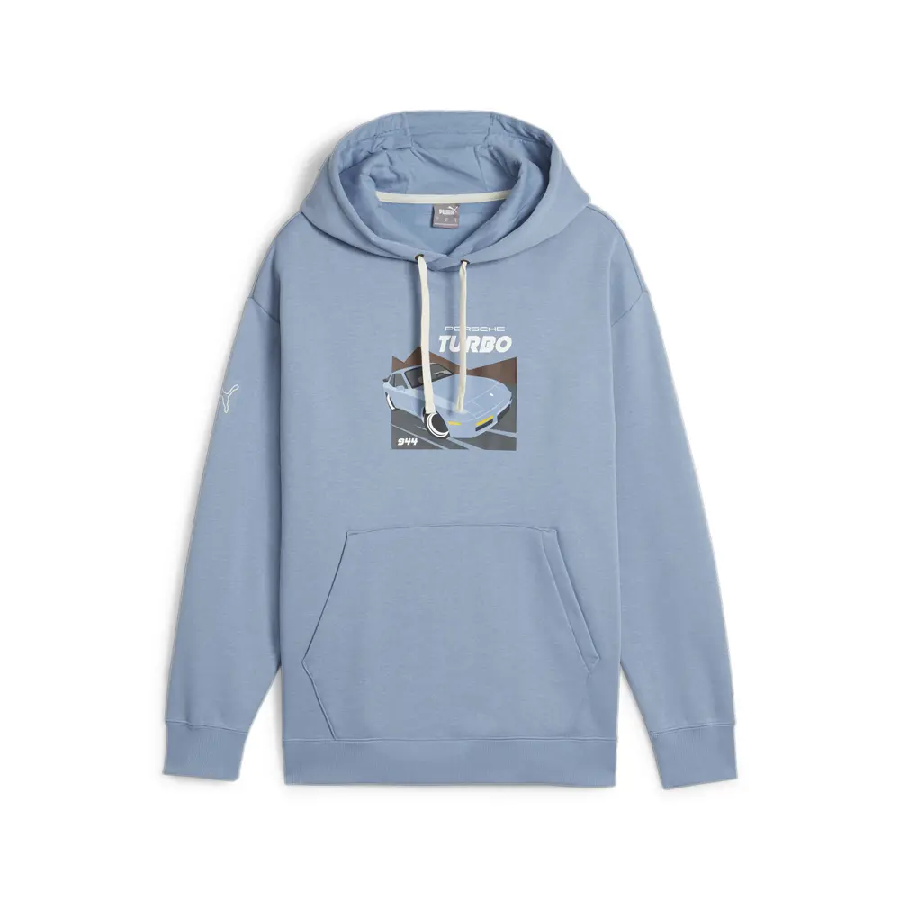 PUMA Mens Porsche Legacy 944 Graphic Hoodie Casual Outerwear Casual - Blue