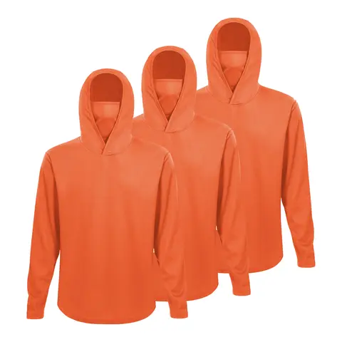 Men's UPF 50+ Sun Hoodie - Workout Shirts, Lightweight Daily Wear Sportswear, Breathable Sporty Outerwear, Mask-Included Outdoor Sports Top for Fishing, Hiking