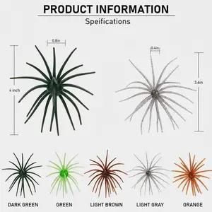 THKfish Squirm Soft Plastic Fishing Lure – 3.6" & 4" in Chartreuse, Green Pumpkin, Sea Urchin, Pinkish Gray, Lifelike Wriggling Action, Tournament-Proven, Soft ABS Body, for Bass Pike Trout, Freshwater & Saltwater