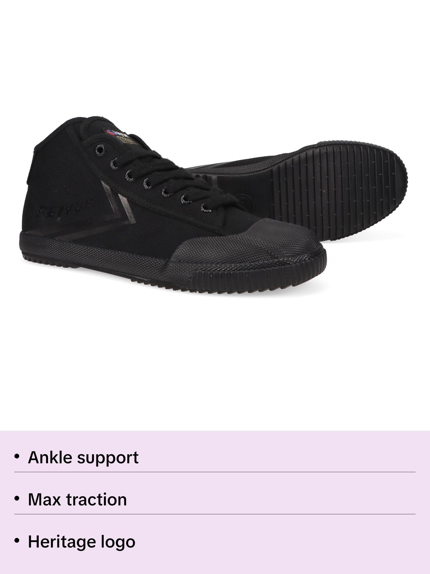 Authentic Feiyue Mid top Trainer Sneakers in Breathable All Black Canvas | Great for Martial Arts, Lifting, Parkour and Everyday Wear | Black Gum Sole for Traction | Streetwear Fashion | Fe Mid 1920 Heritage Shoe | Ships from USA Athletic Footwear Authentic Feiyue Mid top Trainer Sneakers in Breathable All Black Canvas | Great for Martial Arts, Lifting, Parkour and Everyday Wear | Black Gum Sole for Traction | Streetwear Fashion | Fe Mid 1920 Heritage Shoe | Ships from USA Athletic Footwear