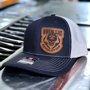 Welder Working Class Revolution Snapback Trucker Hat Blue Collar