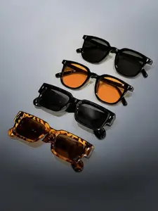 4 Pairs Minimalist Multicolor Sunglasses Set, Fashion Women's Accessories, Millennial Y2K Style, Perfect for Music Festivals, Street Photography