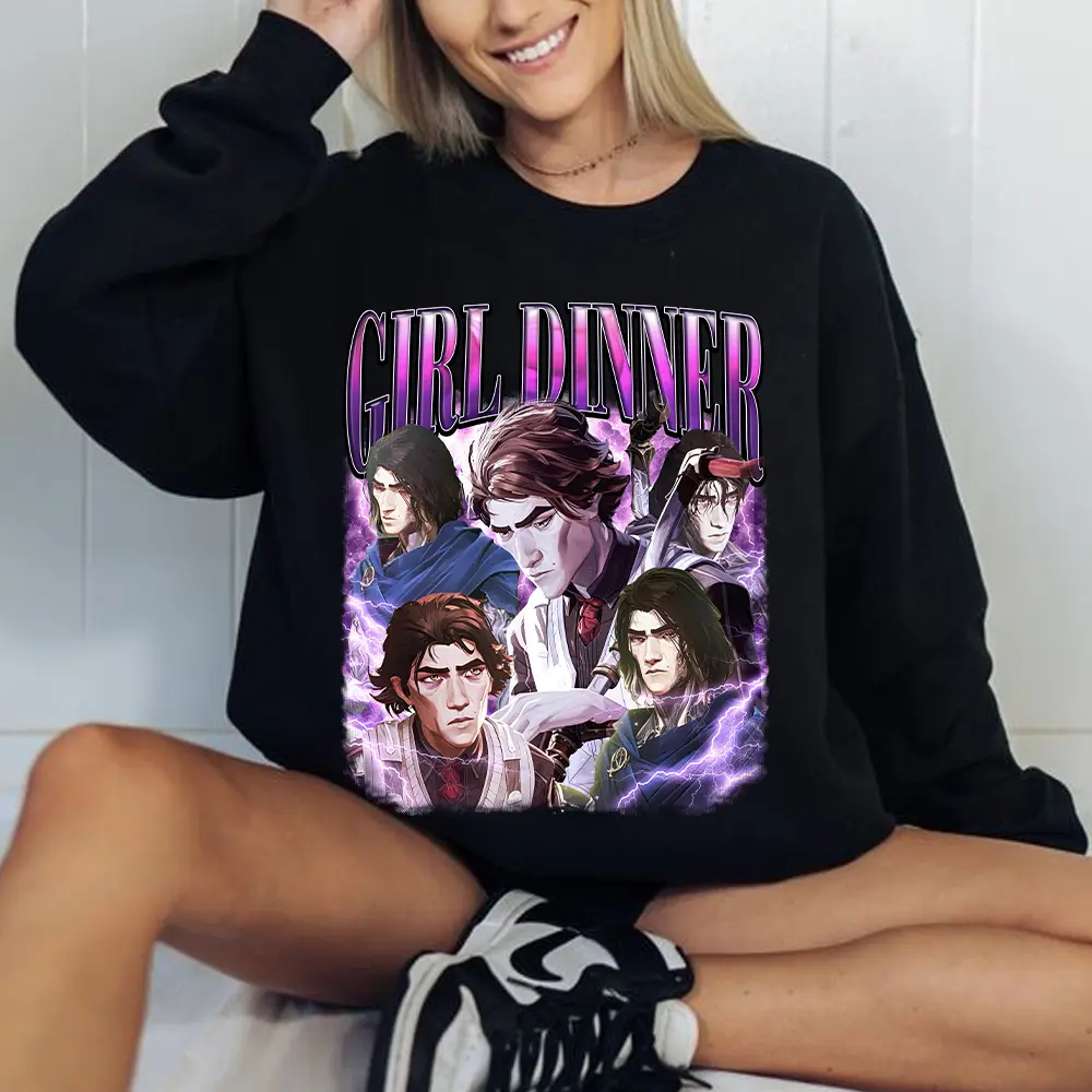 Viktor Vintage Girl Dinner Sweatshirt, Arcane League of Legends Vintage Shirt