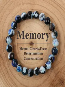 1pc Fashion winter jewellery Black Agate bracelets for sister daily Christmas bijoux unique natural stone beaded bracelet High Quality Bracelet Exquisite Bracelet