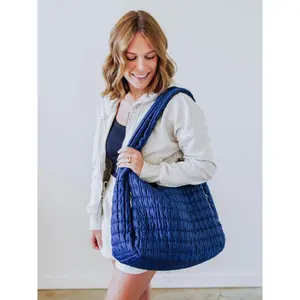Puffer Tote - Harbor Blue