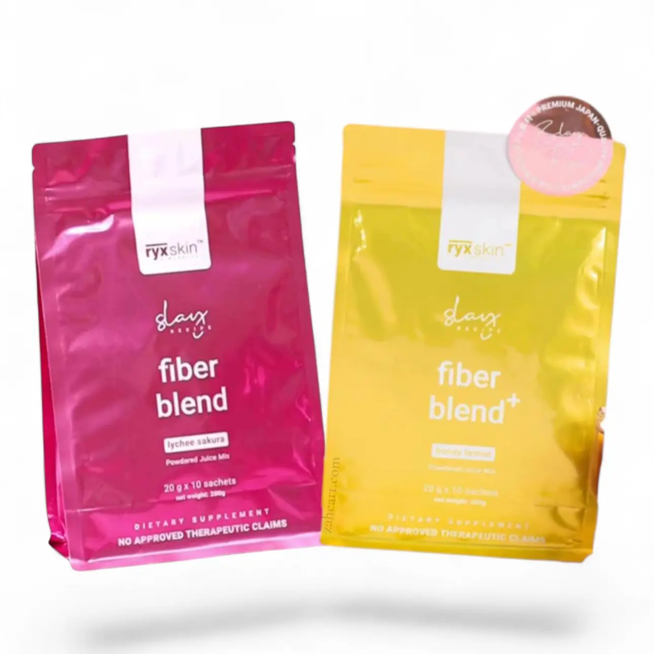 Ryxskin Blend Honey Lemon + Sakura Lychee Drink Combo Pack 20 Sachets Healthcare Fiber