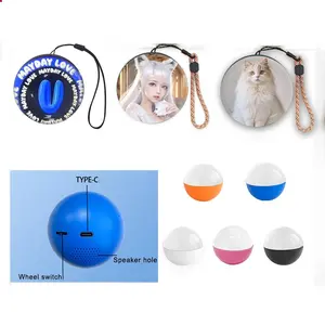 7cm Video Crystal Ball DIY Electronic Led Light Ball Lamp Led Ball Lights Fearless Contract Detachable Video and Sound Game Screen 800mAh Birthday Gift Christmas Gift Ideas