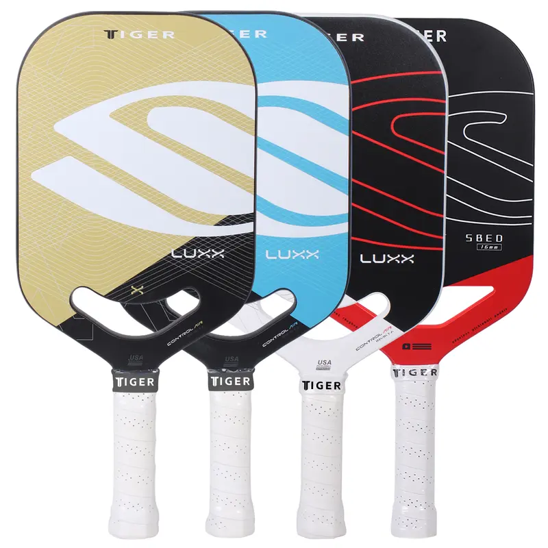Tiger T700 Carbon Fiber Pickleball Paddle - 16mm Honeycomb Structure, Carbon Fiber Surface, PP Core, Durable Build, Enhanced Rotation & Control, Unisex Black Blue, for Adults & Enthusiasts, Fits All Skill Levels, Modern Pickleball Court Use