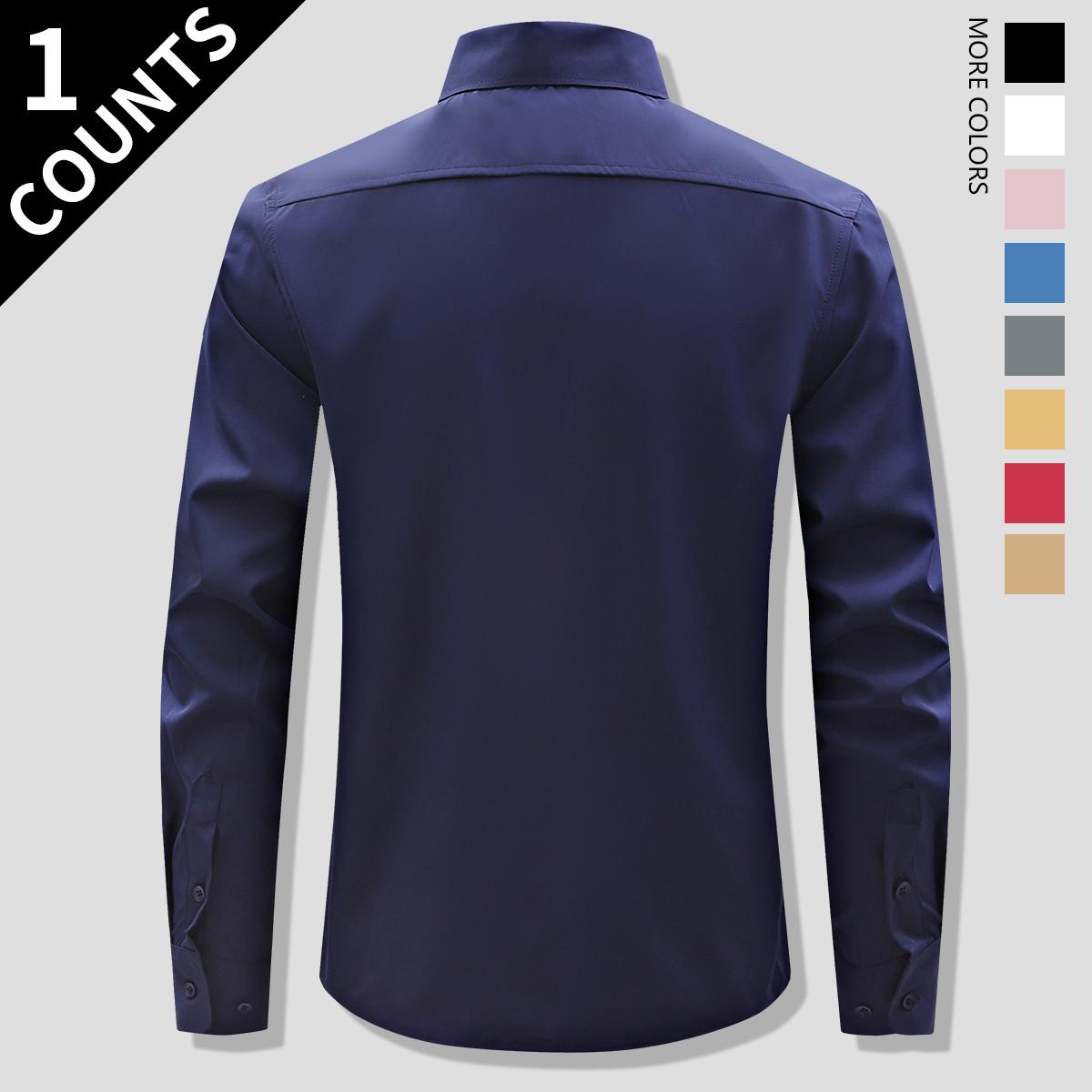 Men's Classic Slim Fit Dress Shirt – Professional Long Sleeve Button-Down – Versatile Tailored Look for Business, Weddings, and Everyday Essentials