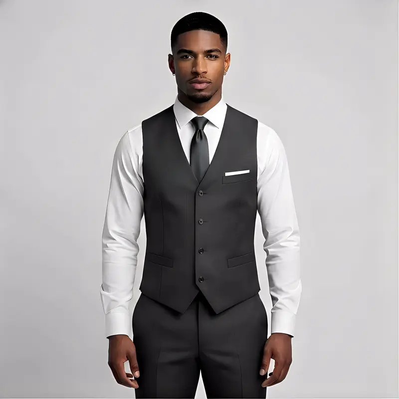 sachin and babi light blue dress Cozy Up Men's Casual Business Vests Lightweight Waistcoat Slim Fit Suit Vest  Buy cheaply on Joom main image 0