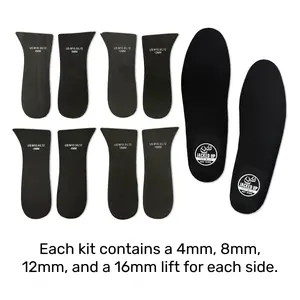 Heel Lift Insoles for Leg Length Discrepancy by Jacked Up Footwear (US Sizes)