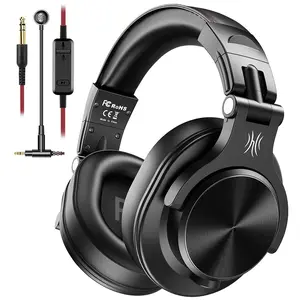 Wired Over-ear Gaming Headphones, 3.5mm Jack Wired Gaming Headsets with Microphone, Gaming Headphone for PC PS4 Xbox One Gamer, Office Headset for Skype Zoom, Multiplatform Gaming Headset, Foldable Earphones