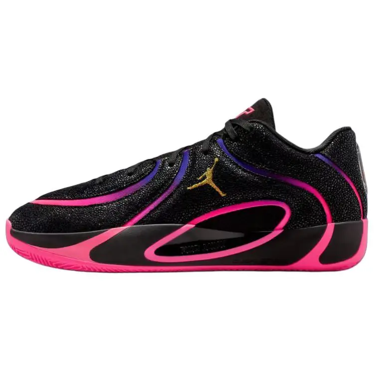 Air Jordan Tatum 4 'Black Hyper Pink' Sports Sneaker, Multi-Size Option for Indoor Sports Activities