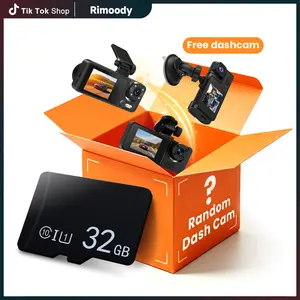 Rimoody 32G TF Card, Micro High Speed Class 10 Memory Card, Waterproof and Shockproof, TF Card for Cameras, Dashboard, Mirror Dashcam, Mobile Phones, MP3 Players, Drones, Free Gift Dashcam，Extract blind box surprise
