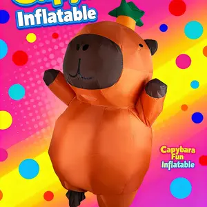 Capybara inflatable costume Halloween men's and women's costume inflatable costume performance costume men's and women's costume