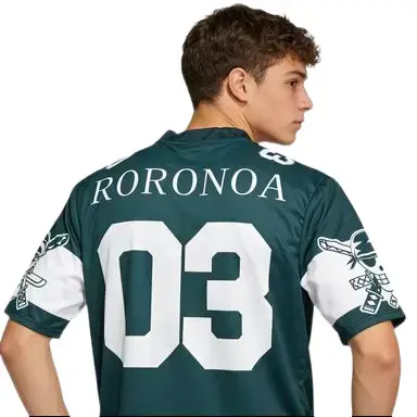 ZORO One Piece 03 Football Jersey Summer Pump Cover Sport T-shirt