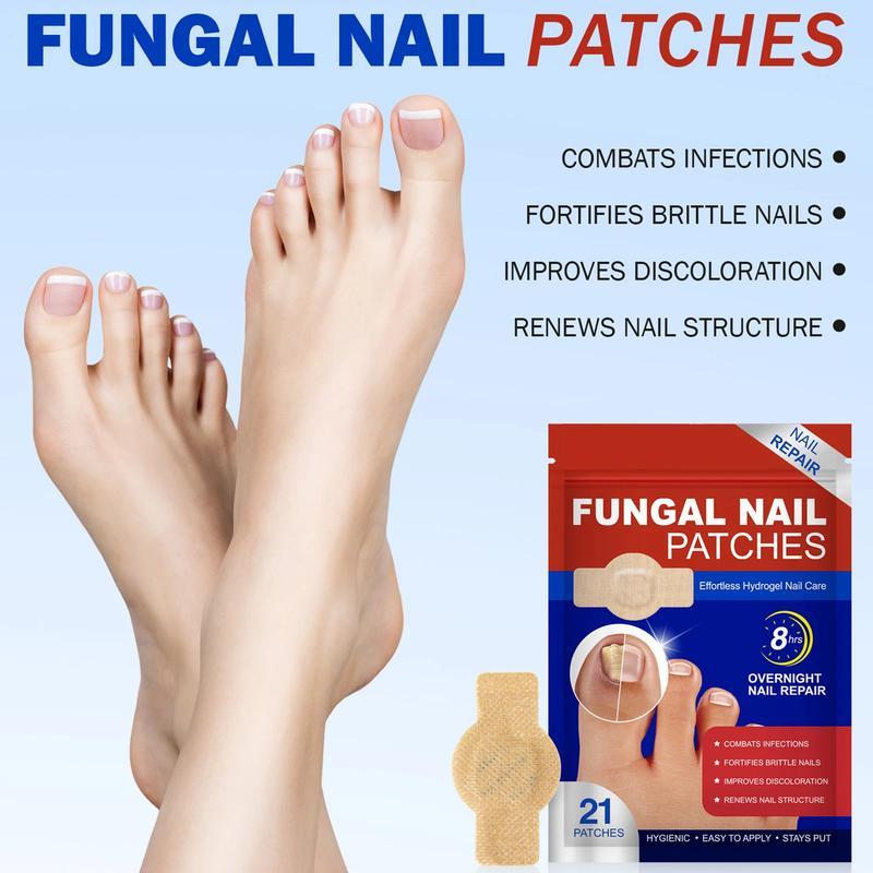Fungal Nail Patches for Toenail Fungus Treatment – Extra Strength Nail Repair Patches for Damaged & Discolored Nails, Antifungal Nail Care Stickers, Daily Use Nail Repair Kit for Men & Women