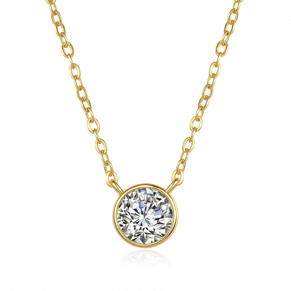 Women's Elegant S925 Sterling Silver Oval Diamond Pendant Necklace - 0.5ct/1ct, Hypoallergenic Costume Jewelry, Ideal Mom Gift with Gift Box for Christmas & Birthday, Classic, Female, Brilliant, Birthday Gift Ideas