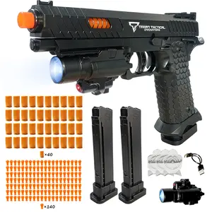 TTI 2011 Multiplayer Foam Blaster Set | 120 Darts, 40 Shells, 3 Targets | Perfect Teen Gift for Team Games & Firearm Safety Education