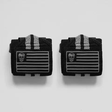 Wrist Wraps - 18" Weightlifting Wrist Support - Gray