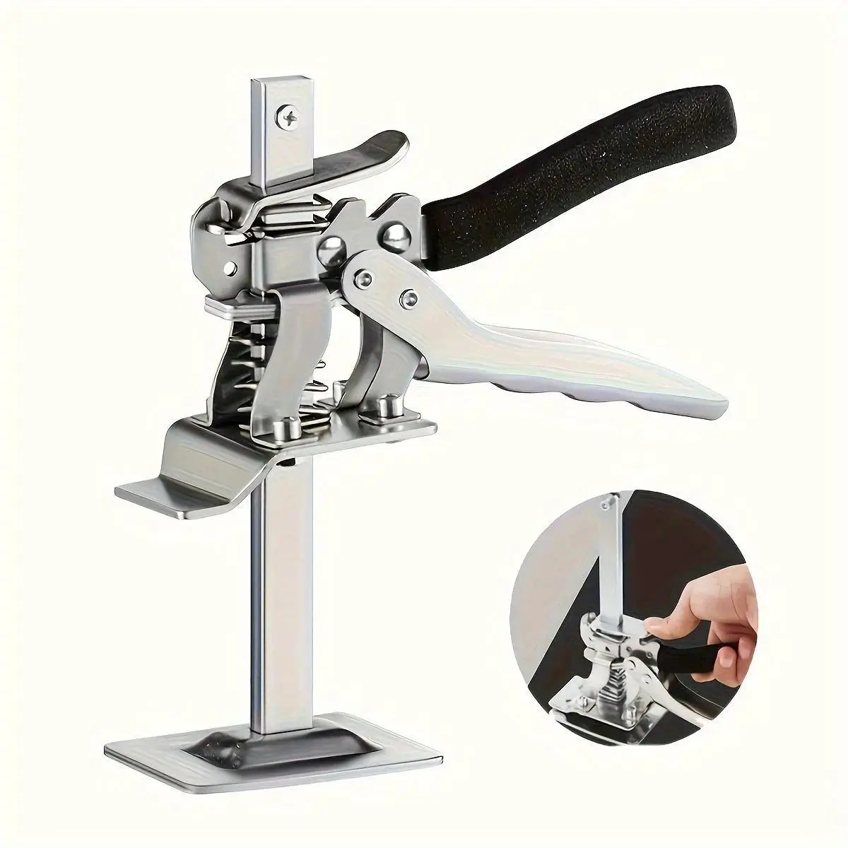 Heavy Duty Labor-Saving Arm Jack Hand-Lifting Tool, 1-Count Specialty Hardware Lifter & Tile Height Adjuster for Cabinet Board Lifting, Door Panels Positioning
