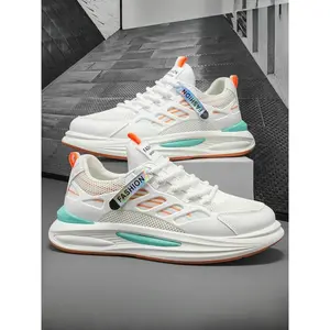 Men's Breathable Mesh Sneakers, Trendy Thick Sole Sports Shoes, Casual Dad Shoes, All Seasons Comfort Footwear