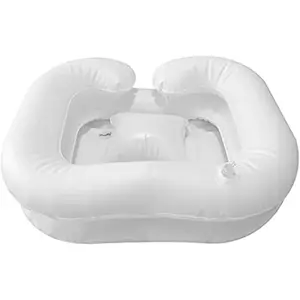 Inflatable Shampoo Basin, Portable Bedside Shower for Injured, Elderly, Bed-Bound, Handicapped - Wash Hair in Bed, Easily Clean