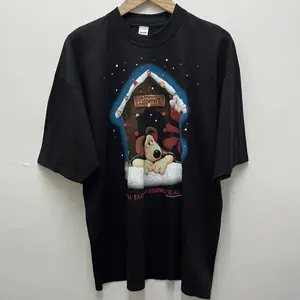 Vintage 80s Wallace and Gromit Peace on Earth and Goodwill to All Dogs Shirt