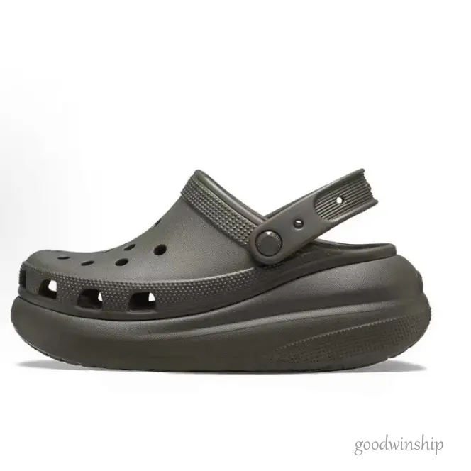 =5.2cm clogs, olive color for both men and women Stylish, versatile, breathable, non-slip, and comfortable clogs.