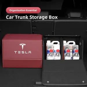 1Pcs Car Trunk Storage Box Large Capacity Tools Organizer Case Accessories For Tesla Model 3 Model S Model X Model Y Cybertruck Roadster SpaceX