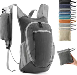 10L Small Hiking Backpack Travel Daypack Lightweight Packable  Pack for Women Men(Iron Grey)