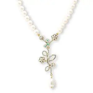 Heidi Daus Sweet Nothings Crystal Bronzetone Drop Necklace