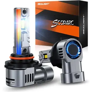 2018 Toyota 4Runner 9005/HB3 70W 6500K White IP68 LED Headlight Bulbs 2PCS SEALIGHT S2S