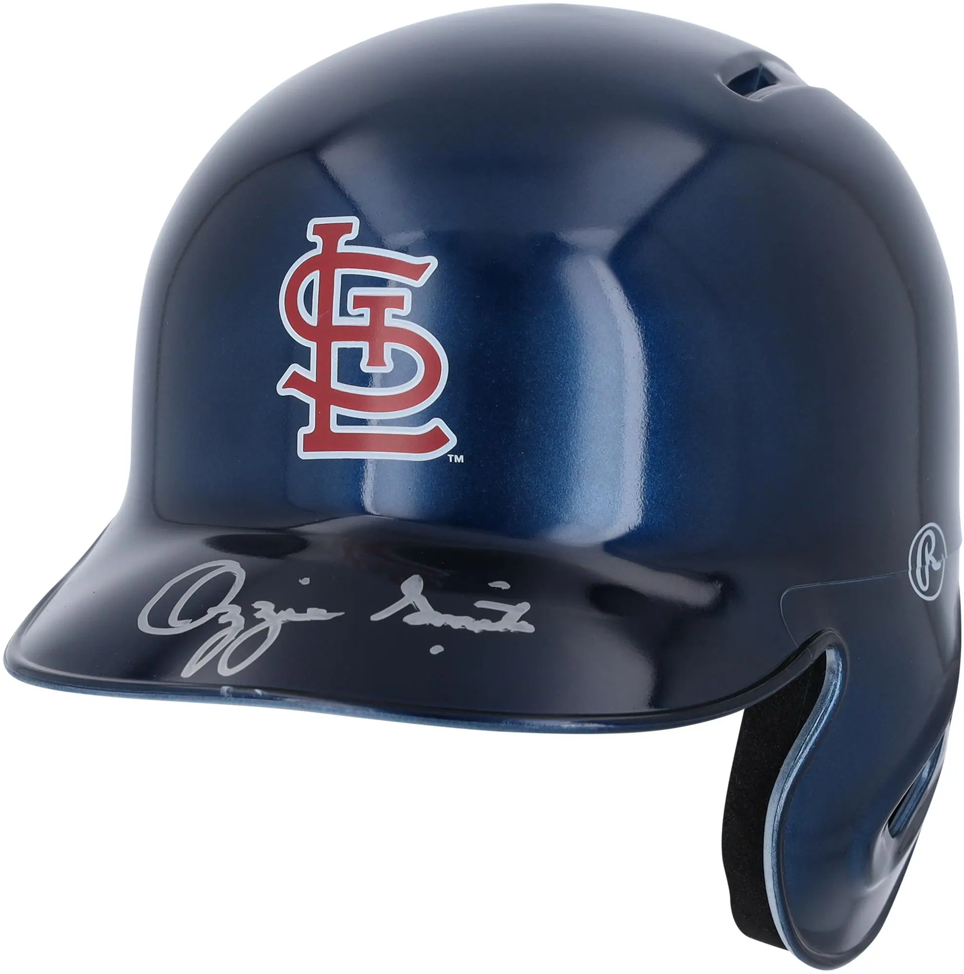 Ozzie Smith St. Louis Cardinals Autographed Alternate Chrome Rawlings Mini Batting Helmet - Fanatics Exclusive - Fanatics Authentic Certified
