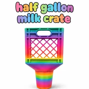 Half Gallon Milk Crate Cupholder for Car | Large Drink Holder Insert