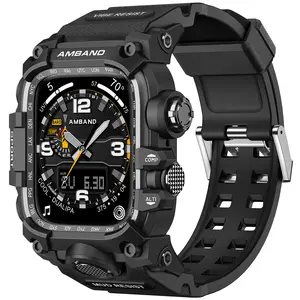 AmBand M3 Rugged Protective Watch Protector with Digital Aesthetic Band, Compatible with Apple Watch Series 7/8/9/SE2/SE/6/5/4 (44mm, 45mm) Accessories