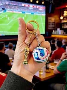 2026 Usa Mexico World Cup Football Keychain, Fan Memorial Collectible, Soccer Lover Gift, Father's Day Graduation Present